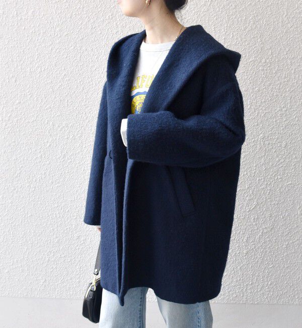 SHIPS any「SHIPS any: シャギー フーディー ガウン コート」|その他|