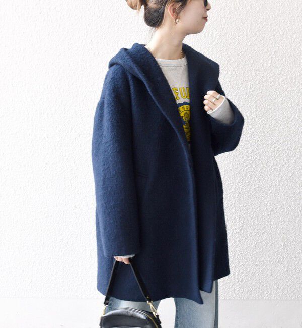 SHIPS any「SHIPS any: シャギー フーディー ガウン コート」|その他|