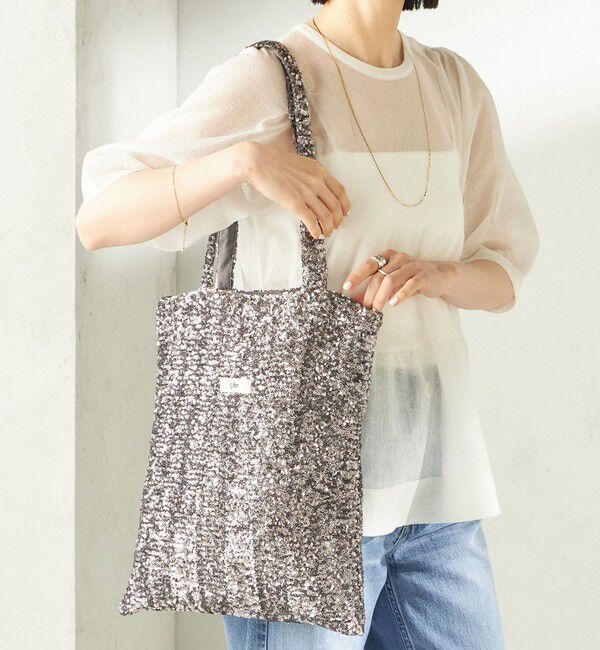 SHIPS for women「【一部SHIPS別注】Uhr: スパンコール トート バッグ」|トートバッグ|