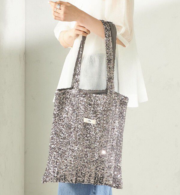SHIPS for women「【一部SHIPS別注】Uhr: スパンコール トート バッグ」|トートバッグ|