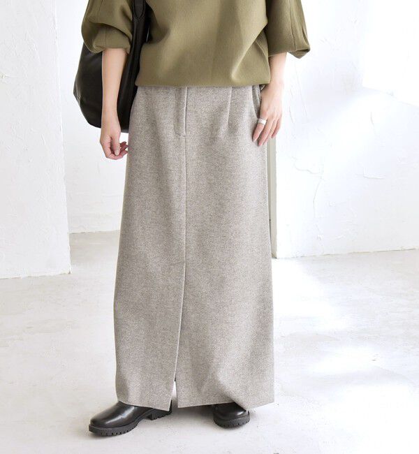 quaranciel「quaranciel: エア ニードル Iライン スリット スカート」|スカート|