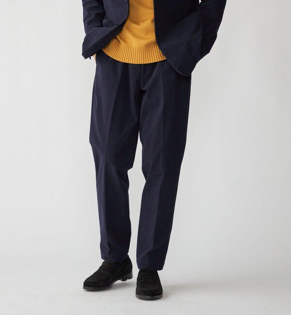 SHIPS「SHIPS:〈手洗い可能〉トリコット コーデュロイ スラックス (セットアップ対応)」|スラックス|ネイビー