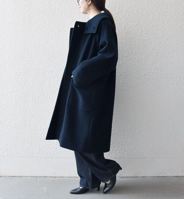 SHIPS any「SHIPS any: PURE WOOL スタンド ＆ ビッグカラー コート」|その他|