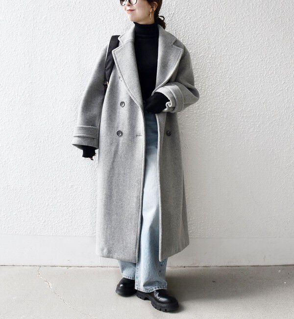SHIPS any「【WEB限定】SHIPS any: PURE WOOL ロング テーラード コート」|チェスターコート|
