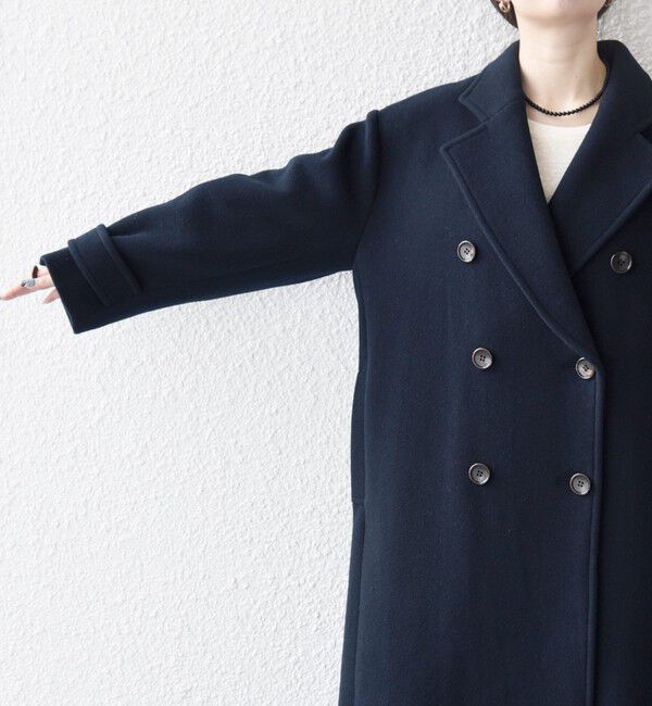 SHIPS any「【WEB限定】SHIPS any: PURE WOOL ロング テーラード コート」|チェスターコート|