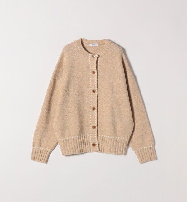 SHIPS any「SHIPS any:〈手洗い可能〉ステッチ デザイン ルーズ ニット カーディガン」|カーディガン|