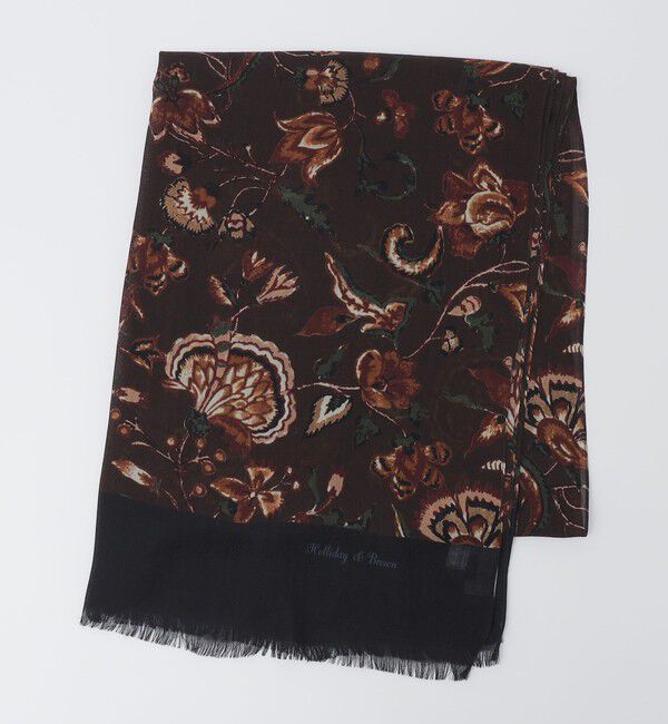 SHIPS「Holliday＆Brown: ウール フラワー プリント ストール」|ストール|