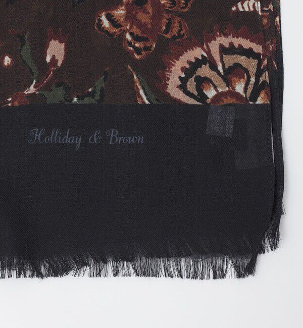 SHIPS「Holliday＆Brown: ウール フラワー プリント ストール」|ストール|