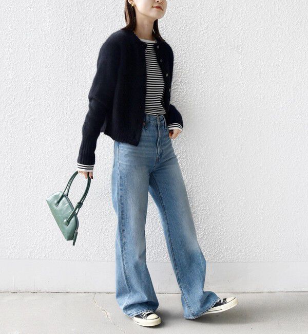 SHIPS for women「〈洗濯機可能〉ラメ クルーネック 長袖 ニット」|ニット・セーター|