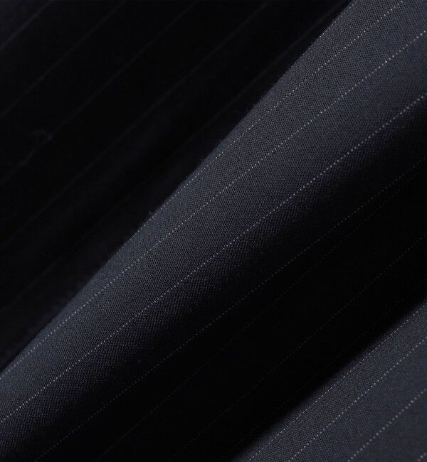 SHIPS for women「〈手洗い可能〉トロ ピン ストライプ / 無地 ウエスト ギャザー パンツ」|その他|