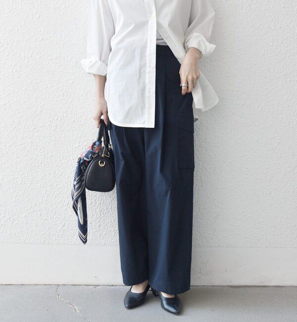 SHIPS any「【WEB限定】SHIPS any:〈洗濯機可能〉タイプライター イージー カーゴ パンツ」|カーゴ|