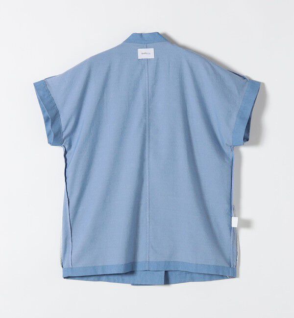 SHIPS any「《予約》SHIPS any:〈洗濯機可能〉シャンブレー デニム ロールアップ シャツ ジャケット」|テーラードジャケット|