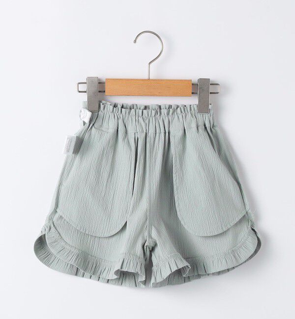 SHIPS KIDS「SHIPS KIDS:100～130cm / 〈接触冷感〉ドライタッチ フリル ショート パンツ」|その他|