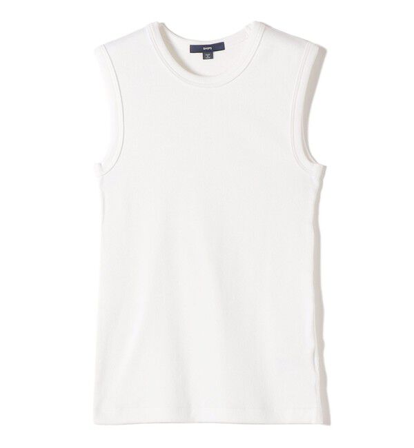 SHIPS for women「〈洗濯機可能〉コットン ベア テレコ リブ タンクトップ」|タンクトップ|