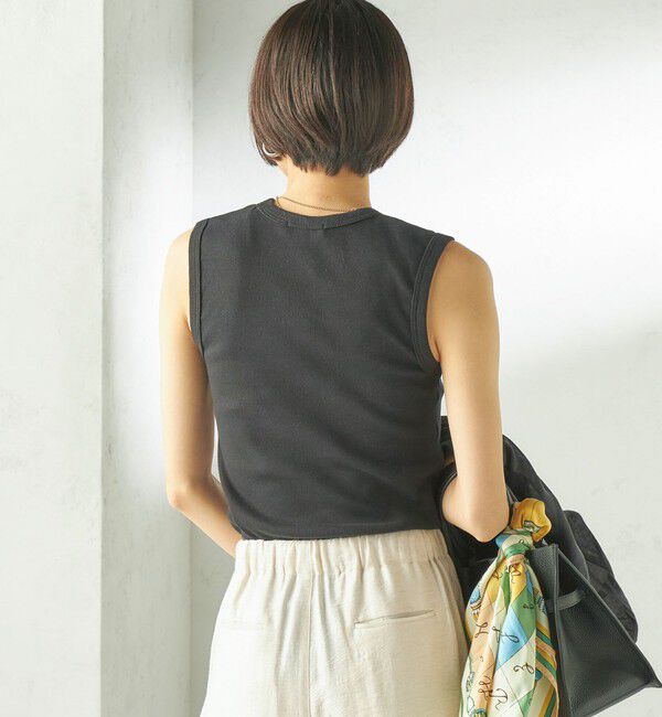 SHIPS for women「〈洗濯機可能〉コットン ベア テレコ リブ タンクトップ」|タンクトップ|