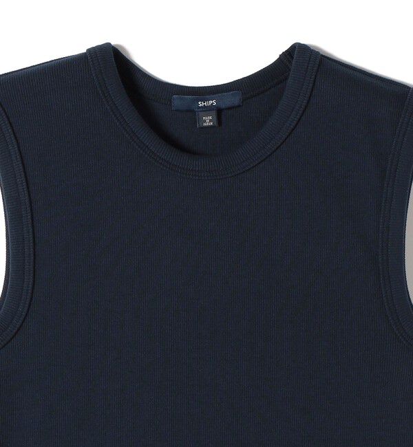 SHIPS for women「〈洗濯機可能〉コットン ベア テレコ リブ タンクトップ」|タンクトップ|