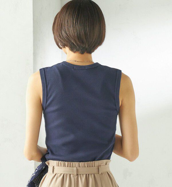 SHIPS for women「〈洗濯機可能〉コットン ベア テレコ リブ タンクトップ」|タンクトップ|