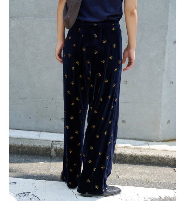 OUTDOOR PRODUCTS Usual Things「ベロアフレアパンツ」|スラックス|