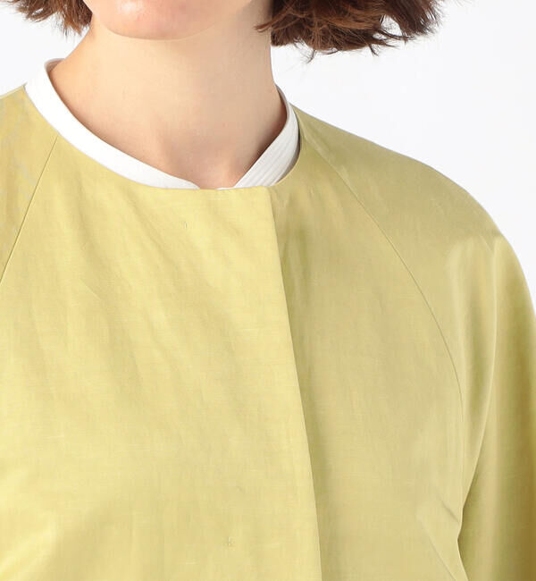 TOMORROWLAND collection「スパークツイル コクーンコート」|ノーカラーコート|