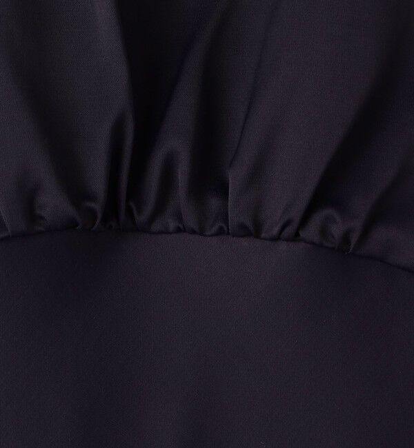 DES PRES「グロッシーサテン Iラインマキシワンピース」|ワンピース|