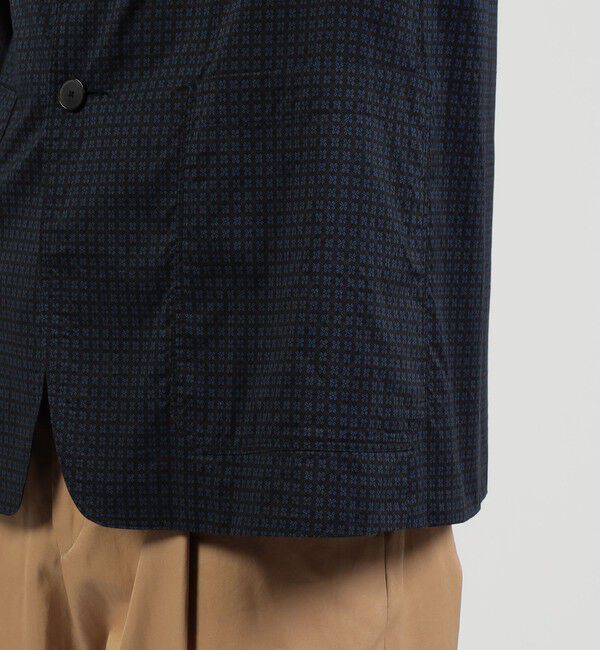 TOMORROWLAND MENS「コットンローン 小紋プリント ジャケットブルゾン」|テーラードジャケット|