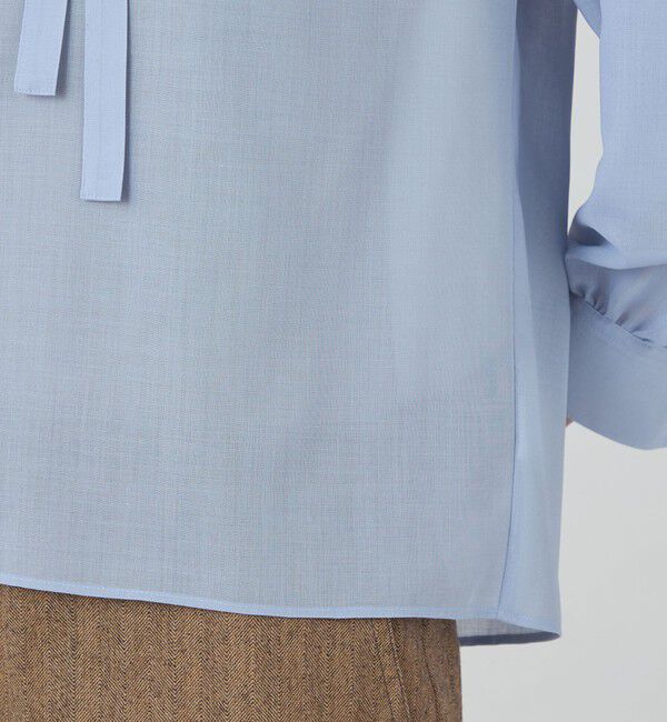 MACPHEE「ポリステルウールボイル ボウタイブラウス」|シャツ・ブラウス|