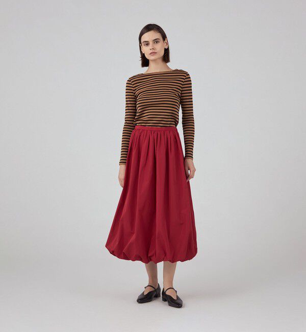 TOMORROWLAND collection「コットンフライスボーダー ロングスリーブプルオーバー」|Tシャツ・カットソー|