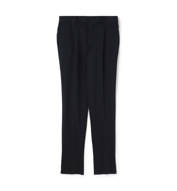 TOMORROWLAND MENS「ストレッチポンチ ノープリーツ スリムパンツ」|スラックス|69 ネイビー