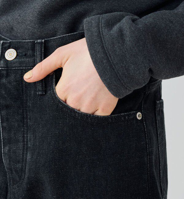 GALERIE VIE「ブラックデニム ストレートパンツ」|デニム|
