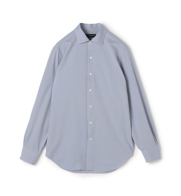TOMORROWLAND MENS「ポリエステルコットンジャージー ループボタンダウンシャツ」|シャツ・ブラウス|65 ブルー