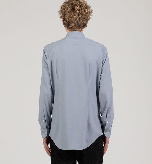 TOMORROWLAND MENS「ポリエステルコットンジャージー ループボタンダウンシャツ」|シャツ・ブラウス|