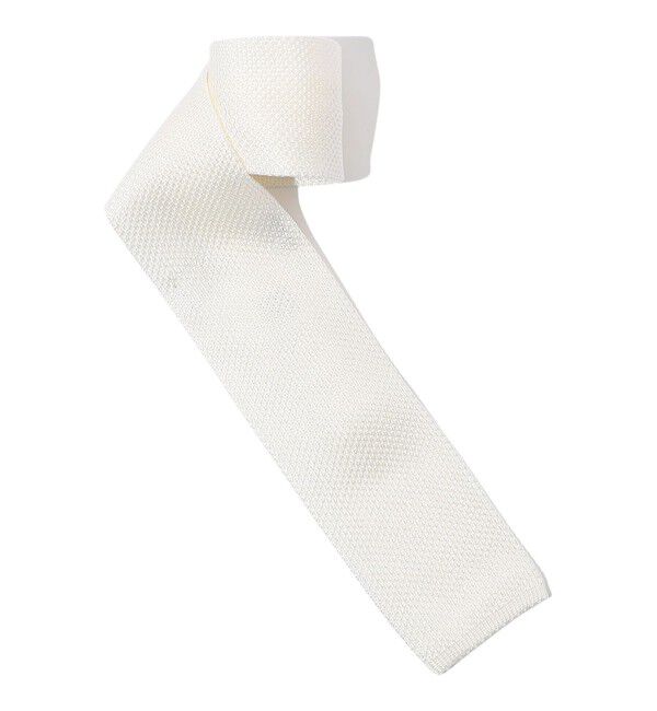 TOMORROWLAND GOODS「TRICOT-DIO シルクニットタイ」|ネクタイ・蝶ネクタイ|11 ホワイト