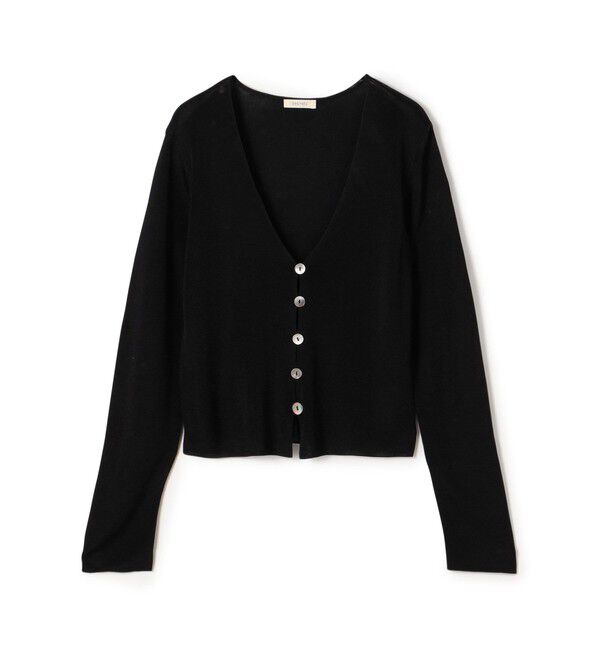 DES PRES「マットレーヨン Vネックカーディガン」|カーディガン|19 ブラック