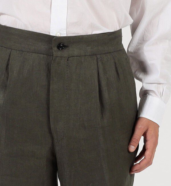 TOMORROWLAND MENS「フレンチリネン バックベルト ショートパンツ」|その他|