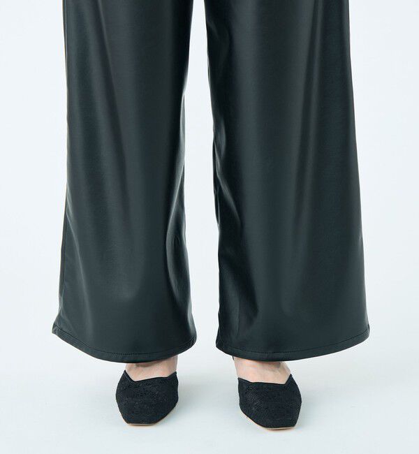 Ballsey「レザーライククロス サイドタブパンツ」|その他|