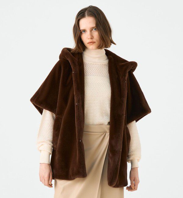 Ballsey「スムースファー フーディーポンチョ」|その他|