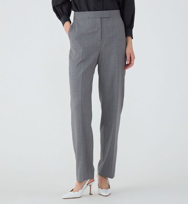 TOMORROWLAND collection「ZELANDER GRAY ストレートパンツ」|スラックス|