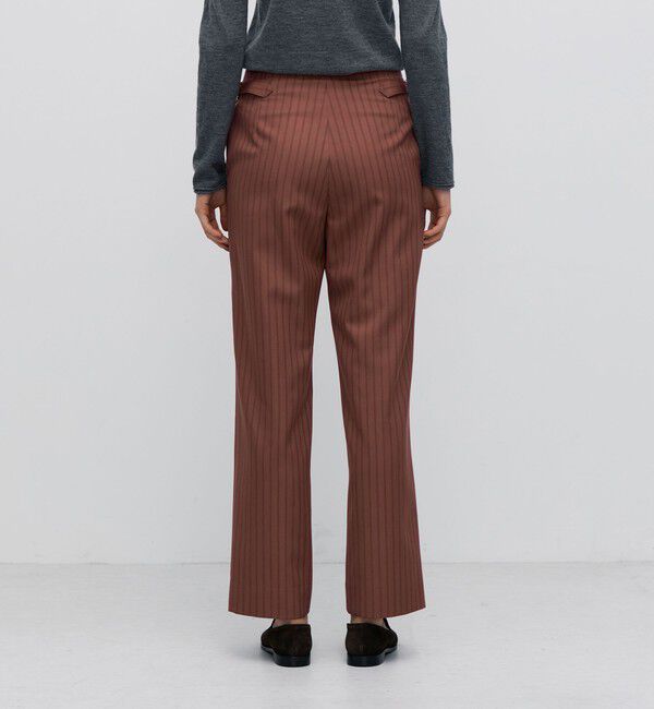 BACCA「ストライプギャバ ハイウエストストレートパンツ」|その他|