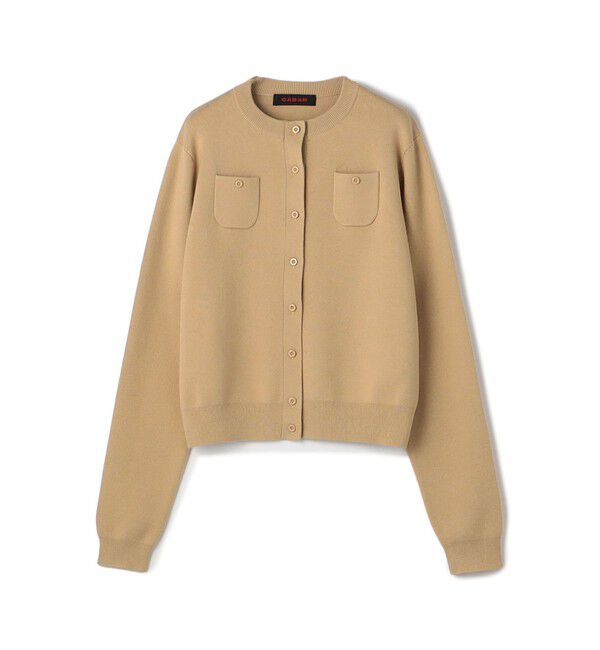 CABaN「コットンカシミヤ クルーネックカーディガン」|カーディガン|41 ベージュ
