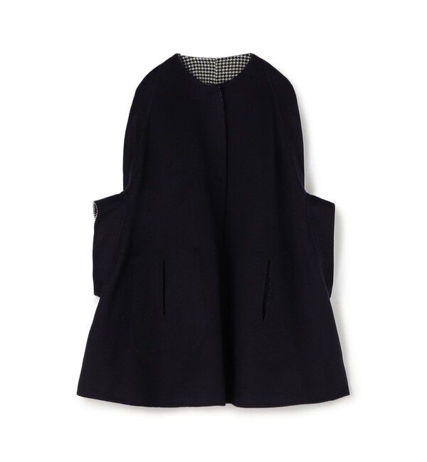 TOMORROWLAND collection「スーパーダブルフェイス リバーシブルマントコート」|ポンチョ・ケープ|69 ネイビー