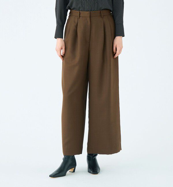 Ballsey「ライトカルゼ タックワイドパンツ」|その他|