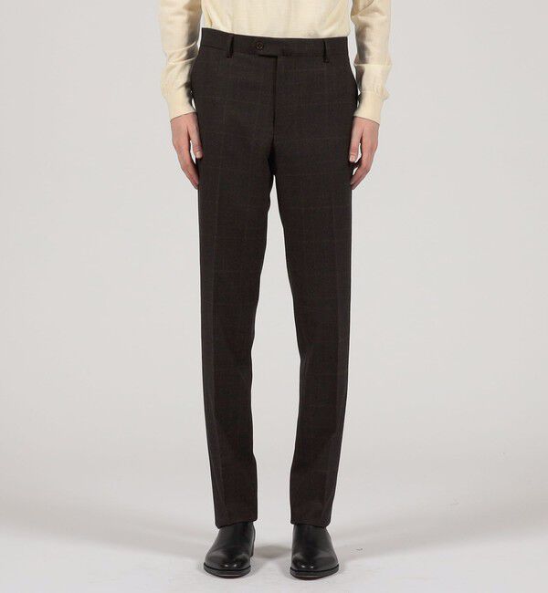 TOMORROWLAND MENS「ウールナチュラルストレッチ ノープリーツスラックス DRAGO」|スラックス|