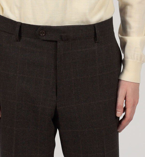 TOMORROWLAND MENS「ウールナチュラルストレッチ ノープリーツスラックス DRAGO」|スラックス|