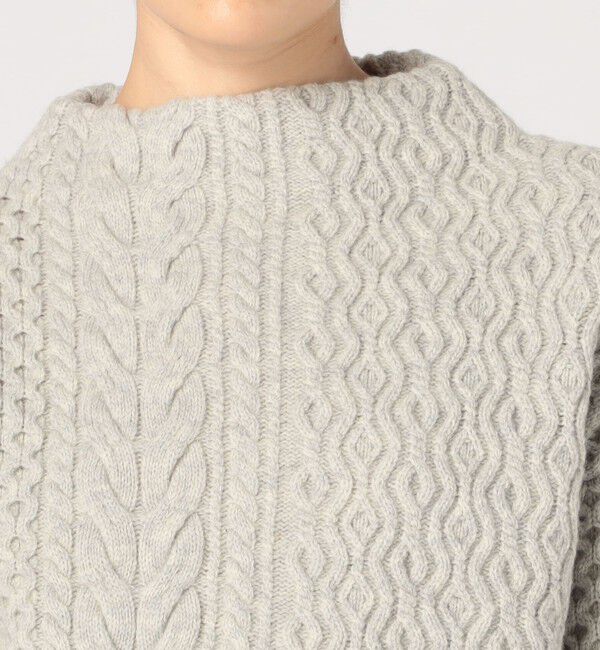 MACPHEE「アランニット ビルドネックプルオーバー」|ニット・セーター|