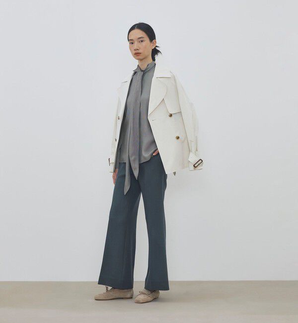DES PRES「コットンドライクロス ショートトレンチコート」|トレンチコート|