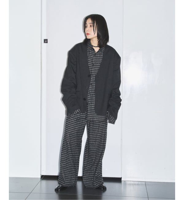  「SHORT NO COLLAR ジャケット」|その他|