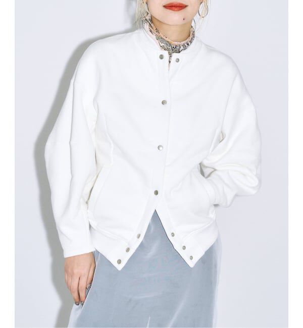  「SEEALL 別注 ERGONOMIC SNAP CARDIGAN [WHITE]：スウェット」|スウェット・ジャージ|ホワイト