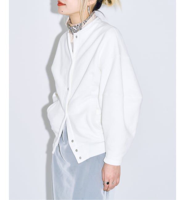  「SEEALL 別注 ERGONOMIC SNAP CARDIGAN [WHITE]：スウェット」|スウェット・ジャージ|