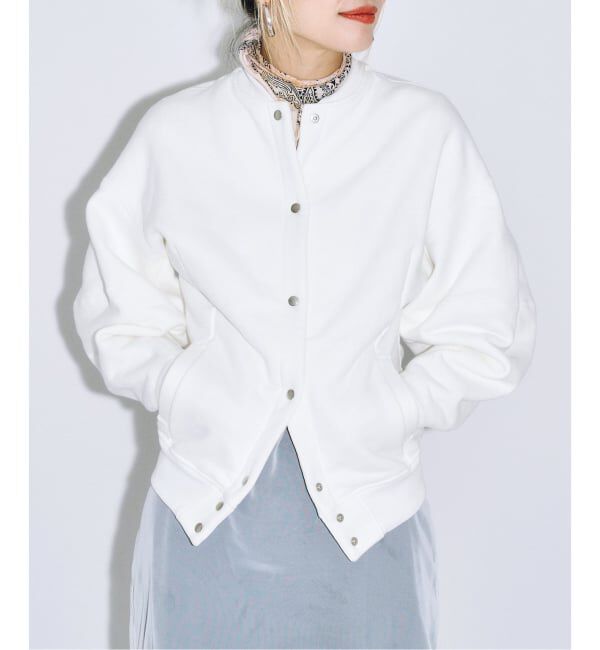  「SEEALL 別注 ERGONOMIC SNAP CARDIGAN [WHITE]：スウェット」|スウェット・ジャージ|