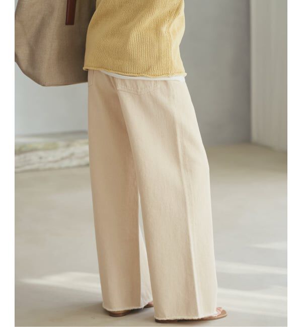 Plage「Ecru cotton パンツ」|デニム|